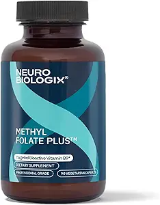 Methylfolate Plus - L-5-Methylfolate, Folinic Acid & B Vitamins for Metilation Support - Methyl Function Support For Neurology & Immune Function Support