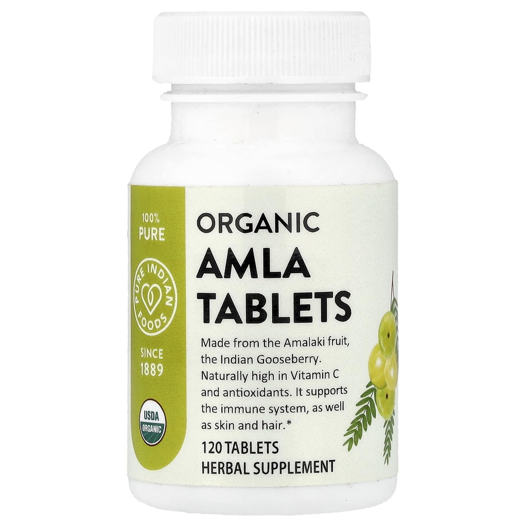 Amla Tablets (120 ct) by Pure Indian Foods