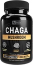 Vela'nın Chaga Mushroom Supplement Mushroom Capsule | hizmet başına 1500 mg | 120 Capsules (Chaga Mushroom (120 Count)
