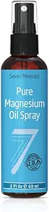 Yedi Minerals Seyahat Boyutu Magnezyum Pure Oil - USP Grade Magnezyum, Sağlıksız Trace Mineralleri - ABD'de Antik Yeraltı Permian Seabed, Free eBook dahil (2 fl oz)