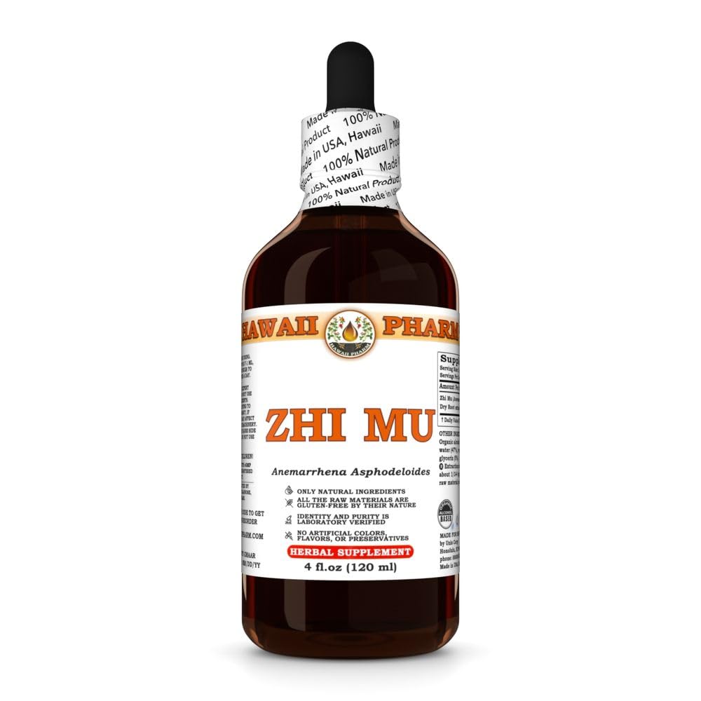 Zhi Mu (Anemarrhena Asphodeloides) Dry Root Tincture, All Natural, Vegan, Pure Liquid Extract - 4 fl.oz