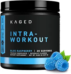Kaged Intra-Workout Toz In-Kaged BCAAs, L-Citrulline & Beta-Alanine for Endurance 124 mg Organik PurCaf Caffeine Coconut Water Toz 20 hizmet Mavi Raspberry