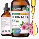 BIO KRAUTER Echinacea Drops - Natural Immune Support - Echinacea Tincture Supplement - Vegan, Alkol & Sugar Free Drops - 4 Fl.Oz.