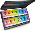 Extra Large Weekly Pill Organizer 2 φορές την ημέρα - Remtise Am/Pm Daily Pill Case Organizer, Push Button 7 Day Pill Box για χάπια / Vitamin / Cod Liver Oil / Συμπληρώματα (Ουράνιο τόξο)