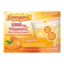 Emergen-C 1000 Vitamin mg C Immune Support Toz Tangerine 30CT, çinko, Manganese, 7 B Vitamini ve Electrolytes for Back to School Essentials