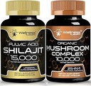 WELLNESS LABSRX Shilajit Capsules | Organik Mushroom Capsules