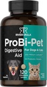 Horbäach Köpekler ve Kediler için Probiyotikler | 120 Chewable Tabletler | Digestive Aid | 14 Probiyotik Strains | Savory Beef Flavored Pet Supplement | River & RULA