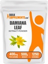 BulkSupplements.com Damiana Extract Toz - Damiana Supplement, Herbal Supplement - Vegan & Gluten Free, 400 mg per Service, 500g (1.1 lbs) (Pack of 1)