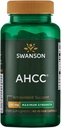 Swanson Maximum Strength AHCC - Promoting Advanced Immune Support - Natural Supplement Aiding NK Cells & Liver Support - (60 Veggie Capsules, 500mg Each)