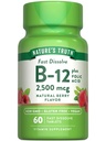 Nature's Truth B12 Vitamin | 60 Hızlı Dissolve Tabletler | 2500 mcg | Folic Acid | Vegan, Non-GMO & Gluten Free