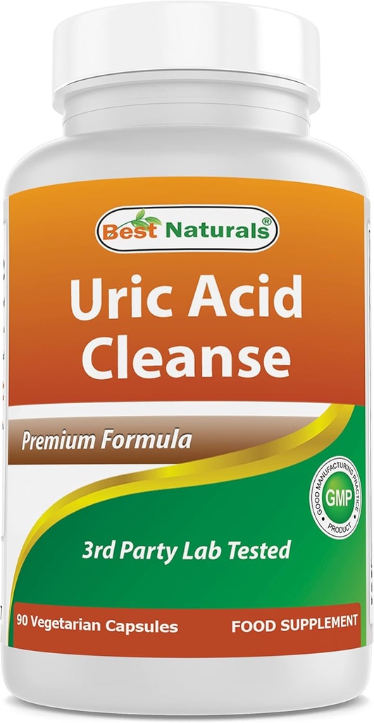 Best Naturals Uric Acid Cleanse Vitamins for Men and Women - 90 Veggie Capsules (90 Count (Pack of 1))