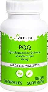 Vitacost PQQ Pyrroloquinoline Quinone - 10 mg - 30 Vegetarian Capsules