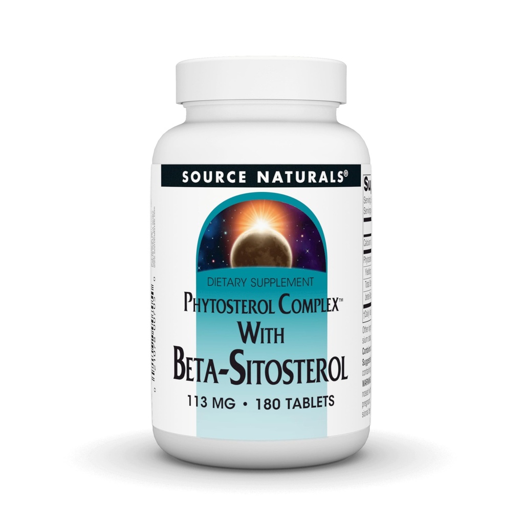 Source Naturals Phytosterol Complex with Beta- Sitosterol, Υποστηρίζει υγιή επίπεδα χοληστερόλης *, 113 mg - 180 δισκία