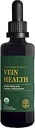 Global Healing Plant-Based Vein Health Liquid Vegan Supplement Drops to Support Blood Flow & Circulation, Helps with Spider & Varicose Veins for Healthy Legs - Organic Horse Chestnut Root - 2 Fl oz