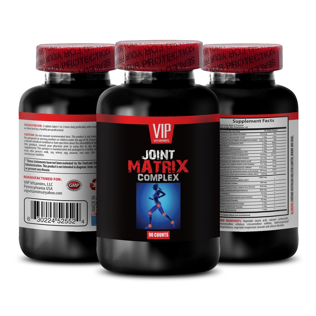 JOINT SUPPORT SUPPLEMENT - Glucosmine sulfate, B-2, Boron, joint and mobility blend, joint health for athletes, joint support, joint supplements for women, L-Histidine, comfort supplement 1Bot