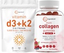 Micro Συστατικά Βιταμίνη D3 5.000iu + K2 100mcg Softgels & Multi Collagen Peptides Gummies Bundle Pack 