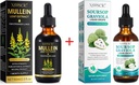 Lungs Cleans ve Soursop Bitters,Mullein Leaf Extract Tincture with Chlorophyll,Soursop Multivitamin Drops, Natural Herbal Supplement for Men and Women