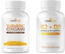 CogniTune Immune & Cardiovascular Support Sche - D3 5000IU + Vitamin K2 Turmeric Curcumin & Ginger