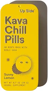 Πάνω πλευρά Kava Chill Hills, Kava Kava Candy Moon Mint Flavor, φυσικό συμπλήρωμα για την υποστήριξη ηρεμίας & άγχους, 6 συσκευασία 20 νομισματοκοπεία