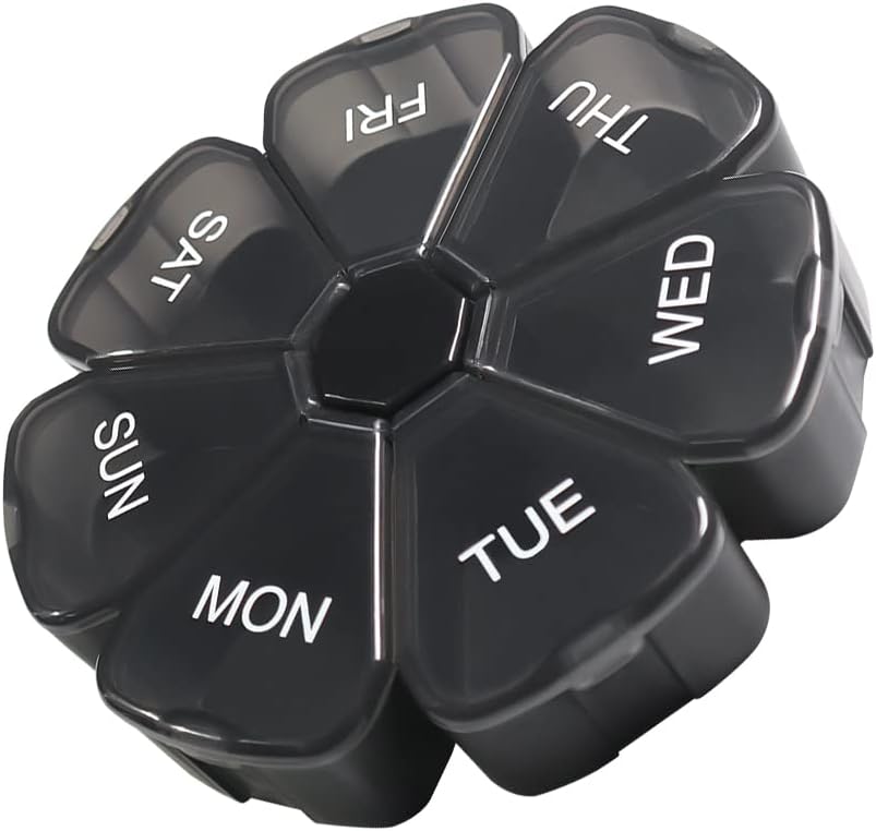 Haftalık Büyük Pill Organizer 7 Gün Pill Box, Pill Case, Pill Konteyner, Seyahat Pill Organizer, Pill Box 7 Gün, Pill Chicken, Fish Oil, Pills, Supplements, Vitamins, Tıp Organizer,