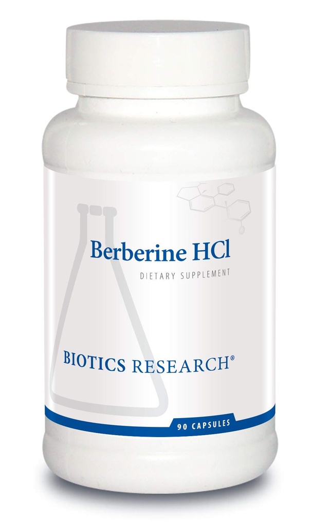 Biotics Research Berberine HCl, Botanik Berberine Supplement 500 mg Arada - Kalp Sağlığı, Immune Sistemi, Sağlıklı GI, Sağlıklı Cholesterol, Gluten Free - 90 Capsules
