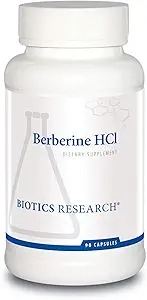 Biotics Research Berberine HCl, Botanik Berberine Supplement 500 mg Arada - Kalp Sağlığı, Immune Sistemi, Sağlıklı GI, Sağlıklı Cholesterol, Gluten Free - 90 Capsules