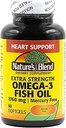 Nature's Blend Fish Oil 1760 mg Omega 3 Ekstra Kuvvet - 60 Softgels