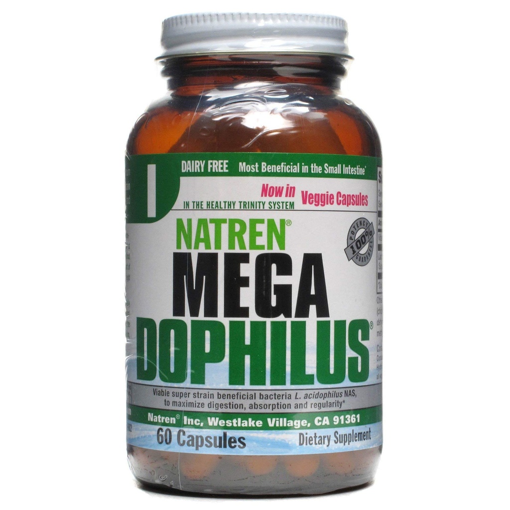 Natren, Megadophilus Dairy Free, 60 Capsules