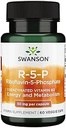 Swanson R-5-P (Riboflavin-5-Phosphate) - B2 Tamam Enerji, Metabolism & Vizyon Sağlık - Doğal Wellness Formula - (60 Capsules)