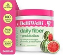 Belli Welli Fiber Supplement for Women & Men – Premium Daily Fiber Powder from Organic Acacia with Added Collagen, Electrolytes & Probiotics – No Bloat, Constipation & Gut Health Support (Watermelon)