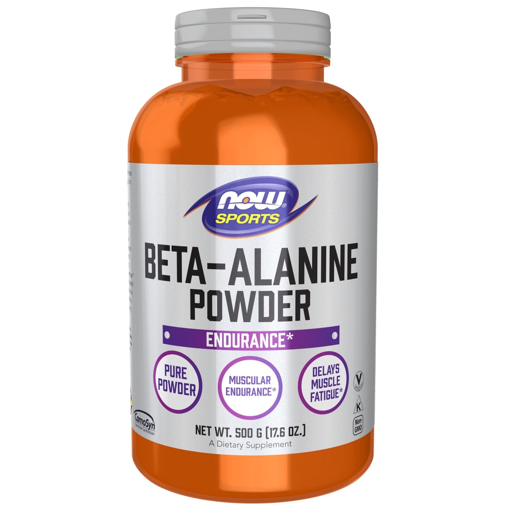 Şimdi Gıdalar Spor Beslenme, Beta-Alanine Pure Toz 2,000 mg, Muscular Endurance*, 500 Grams