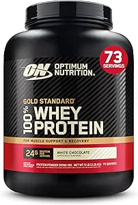 Optimum Beslenme Altın Standardı 100% Whey Protein Toz, Beyaz Çikolata, 5 Pound (Pazar Mayıs Vary)