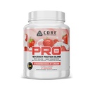 Core Nutritionals PRO Gourmet Protein Blend | Whey Protein Blend | with MCTs & Digestive Enzymes | Sustained Release Protein & Recovery Support |27 Servings (Strawberries N' Cream)