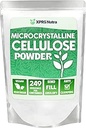 XPRS Nutra Microcrystalline Cellulose Powder - Odorless Cellulose Fiber Powder - 100% Pure Powdered Cellulose Supplement is an Insoluble Fiber for Pill Binder Mix and Cellulose Paste (1.10 Pounds)
