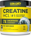 CON-CRET Tinatine HCl Toz | Kas, Bilişsel, Hücresel Enerji Desteği | Bloating or Cramps | USA Made & NSF Sertifikalı | Unflavored (100 Hizmet)