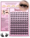 Bunny Lash Clusters Manga Eyelash Clusters Wispy Cluster Eyelash Extensions Anime Fairy Individual Lashes Cluster with Spikes Wet Look Lash Extensions 8-16mm by zenotti