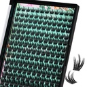Lash Clusters Wet Look 168Pcs Eyelash Cluster Ultra-Thin Lash Band Eyelashes Extensions Spiky Anime Wide Span Lashes(Orchid,D-Mix10-18mm)