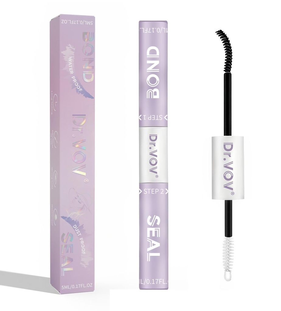 Lash Glue, Lash Cluster Glue & Lash Bond and Seal, Waterproof 2-in-1 Long-Lasting Eyelash Glue for Clusters,10ml DIY at Home