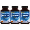 BioEmblem 3 Pack Antarktika Krill Oil 1000mg Softgels, Omega-3s Oil with High Levels of EPA + DHA, Astaxanthin ve Phospholipids, Supports Brain Health, 180-Count Non-GMO, Gluten Free, 90 Days Supply