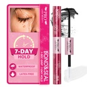 PROLASHBEAUTY Waterproof Lash Cluster Glue Lash Bond and Seal Long Lasting Strong Hold Non Irritating Lash Glue for DIY Cluster Lashes at Home (10ml, Black Bond & Clear Seal)