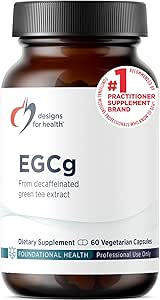 Designs for Health EGCg - Αποφλοιωμένο εκχύλισμα πράσινου τσαγιού (225mg) + Συμπληρώματα αντιοξειδωτικών πολυφαινολών - Χάπια πράσινου τσαγιού μη GMO Vegan (60 κάψουλες)