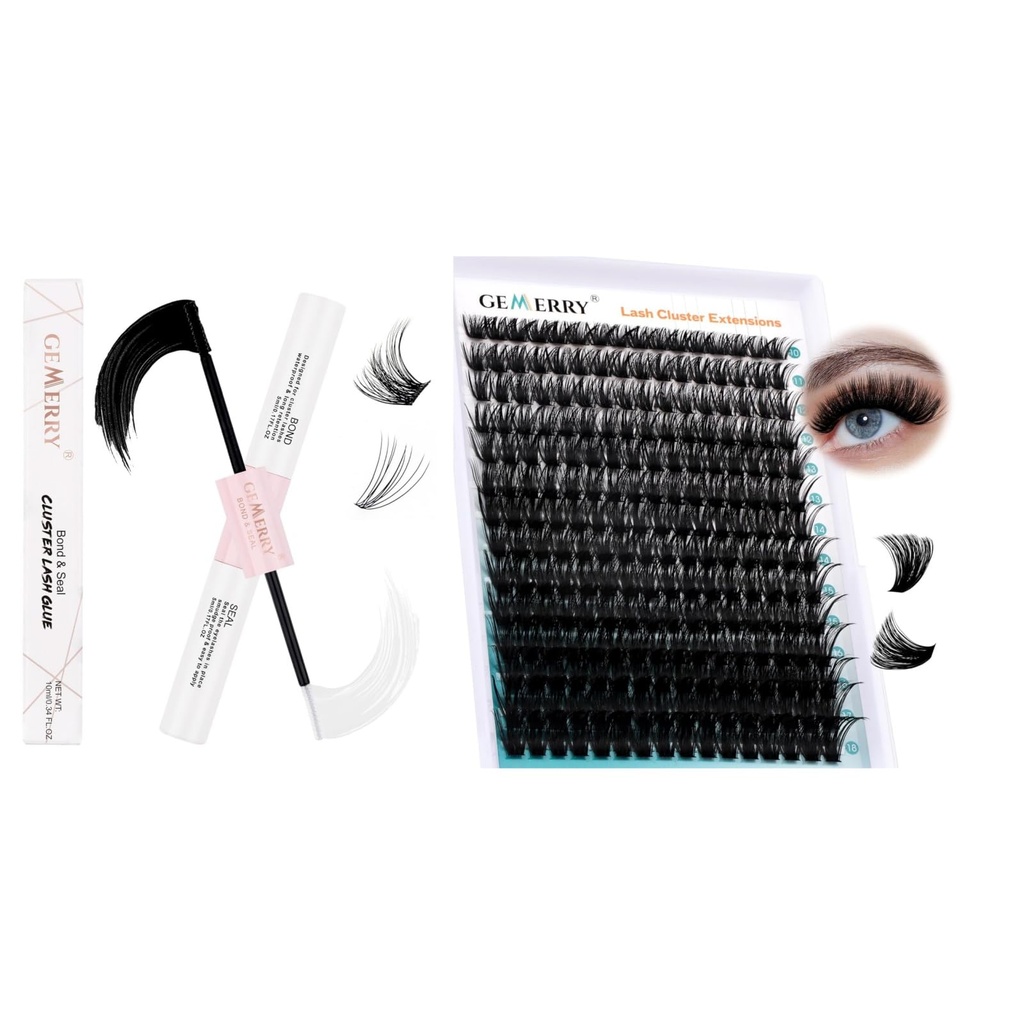 GEMERRY Lash Bond and Seal & Eyelash Clusters