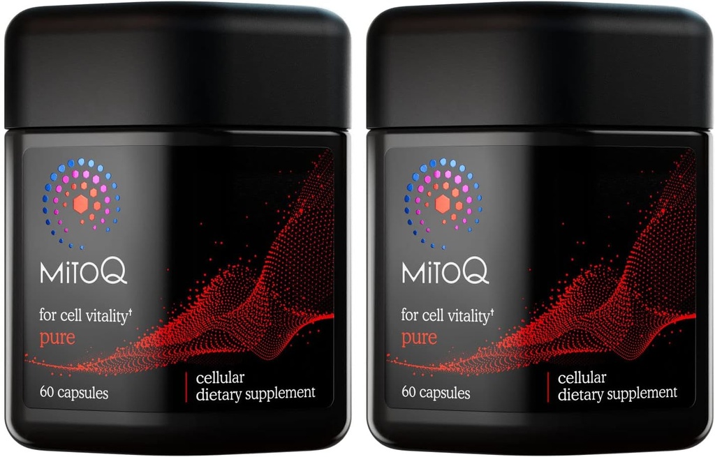 MitoQ Pure Advanced Mitochondria Supplement Superior Bioavailability to CoQ10 | Sağlıklı Aging, Metabolism, Heart Health, Strength & Mobility