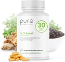 Pure TheraPro Rx Nrf2 Boost - NRF-2 Activator with Patented Sulforaphane, Curcumin, Green Tea & Trans-Pterostilbene | Antioksit Stresi Azmak için Tamam, ABD'de (60 Vegan Capsules)