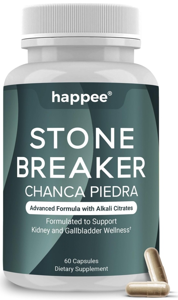 Chanca Piedra Stone Breaker Kidney & Gallbladder Cleanse - Kidney Stone Dissolver & Passage Support - Yüksek Potency Phyllanthus Niruri with Magnezyum, P properties & Herbal Mix - 60 Capsules