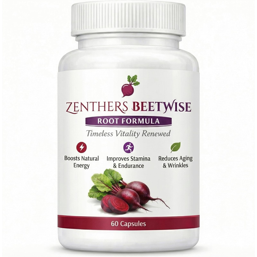 Zenthers Beetwise,Beetwise By Zenther, Zenthers Beetwise Root Formula Cold Pressed, Vegan-Friendly,Non-GMO, 60 Capsules (1pcs)