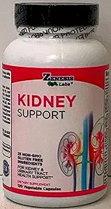 Zenesis Labs Kidney Cleanse Detox Flush & Onarım Urinary Tract Desteği - Gluten Free - Natural Cranberry Herbal Supplement Mix (120 Capsules/Bottle) 60 Day Supply