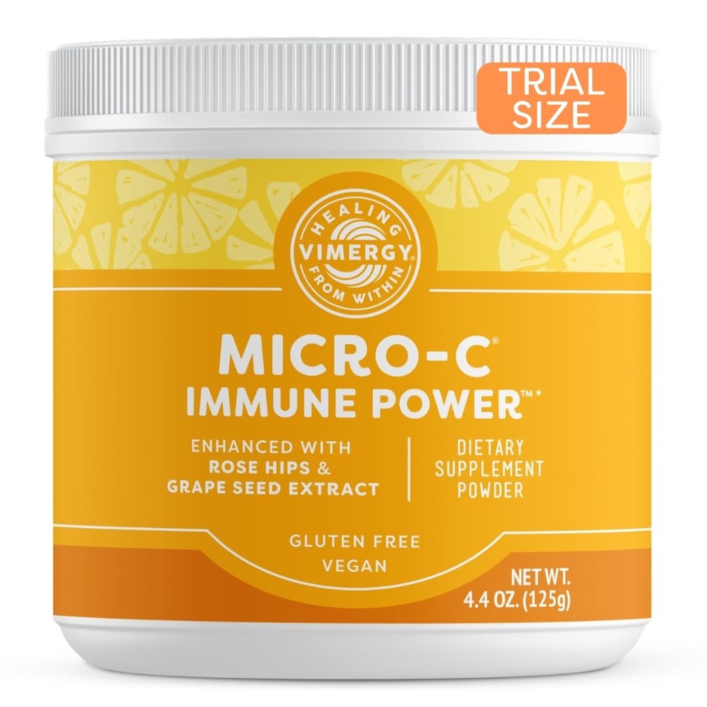 Vimergy Micro-C Immune Power TM *- 125g - Gentle Form – Antioksi Phytonutrients – Immune & Nerve Support – Avantajları Bone & Cartilage – Gluten-Free – Kosher – Vegan