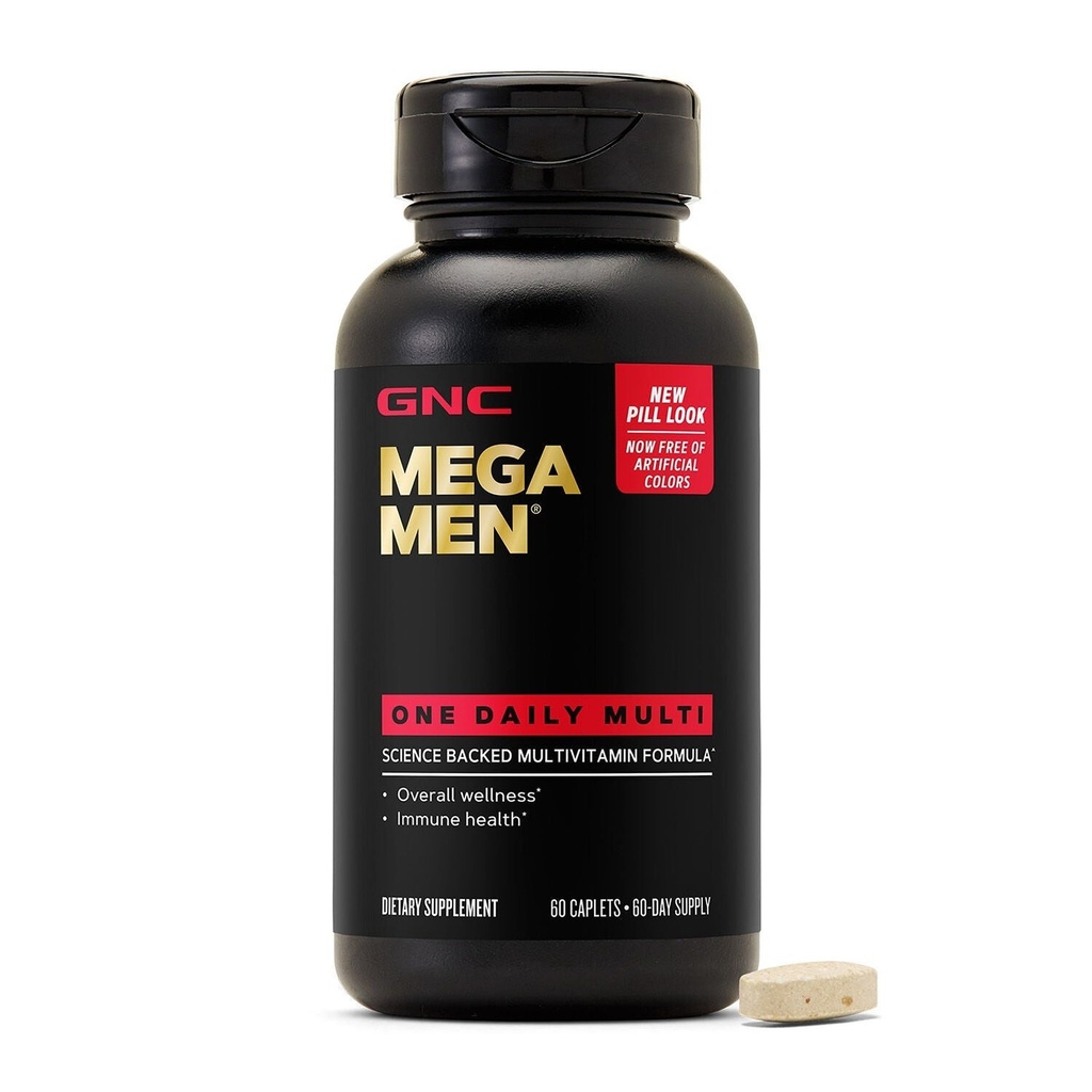 GNC Mega Men One Daily for Men, 60 Caplets