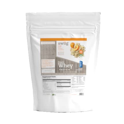 swiig Simple Whey Blend - No Sugar Added, Pumpkin, No GMO Ingredients, No Artificial Flavors, Colors or Sweeteners, No Fillers, 2.2lb Bag